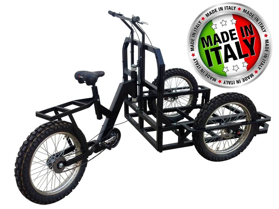 triciclo heavy duty cargo bike elettrica per carichi pesanti  base meccanica per fare allestimenti