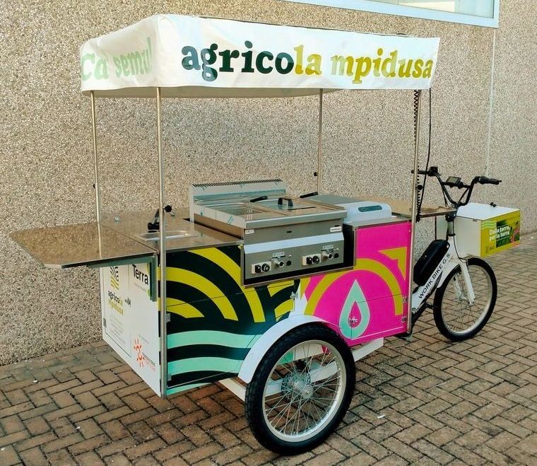 Cargo Bike Carretto Street Food Friggitoria per frittelle arancini