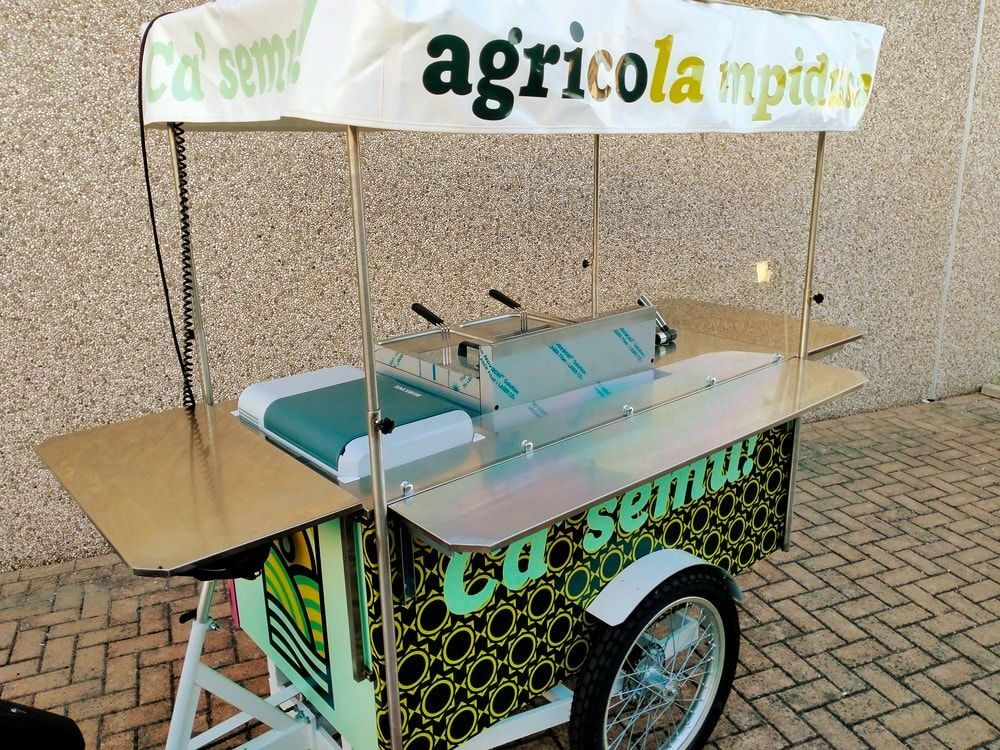 triciclo Friggitoria ambulante Cargo Bike 