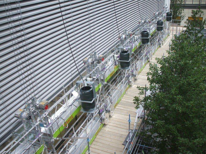 Suspended access platforms