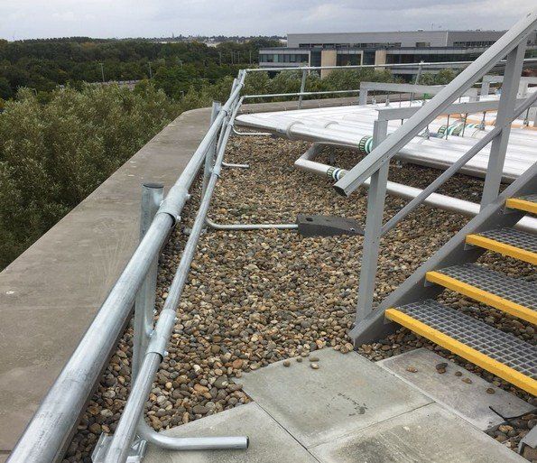 Fall protection railings