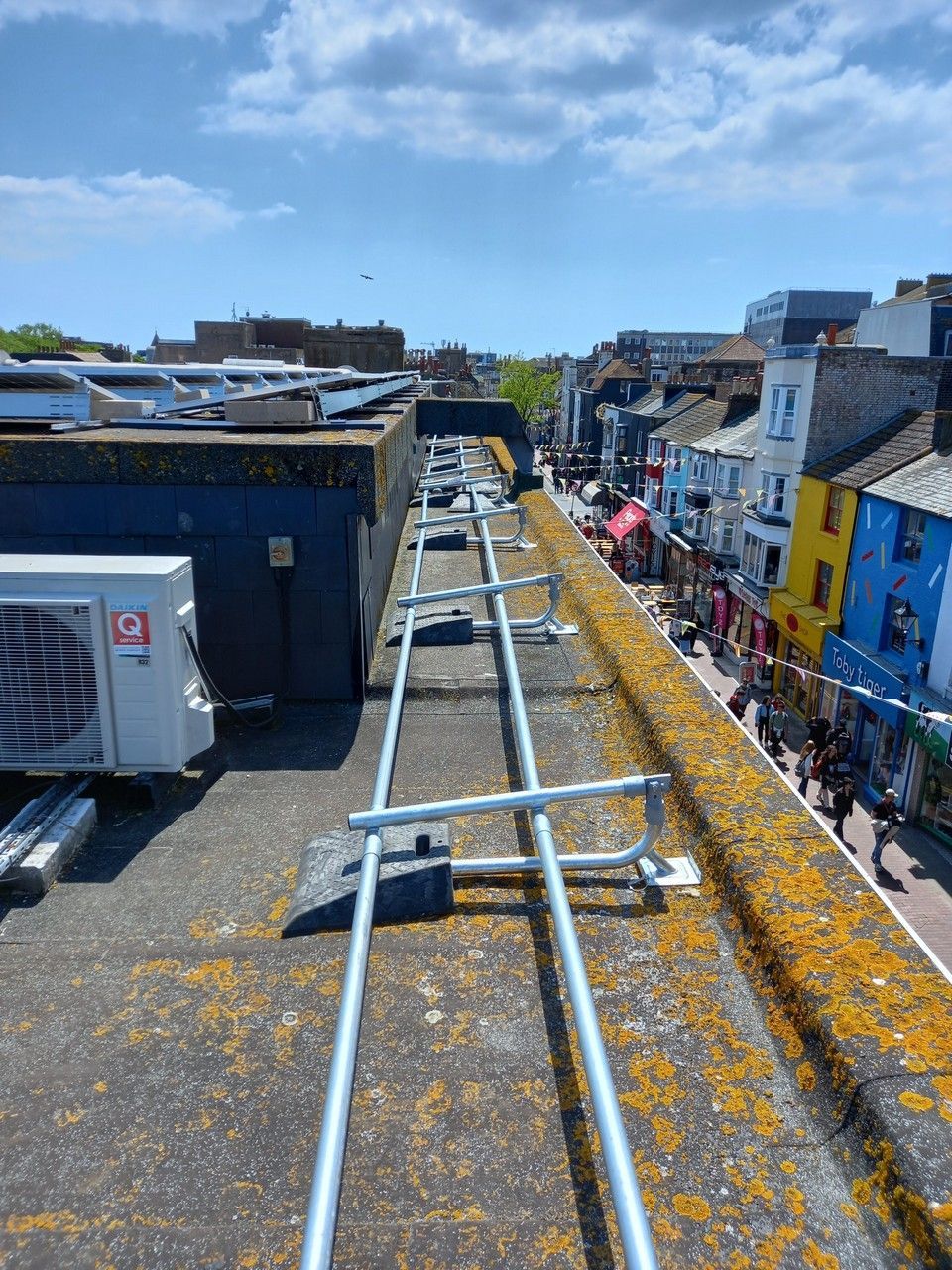 Fall protection railings