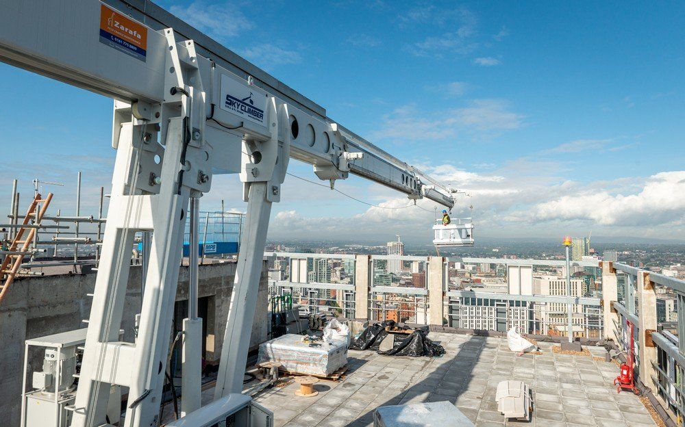 Telescopic BMU Cradle for facade access and maintenance