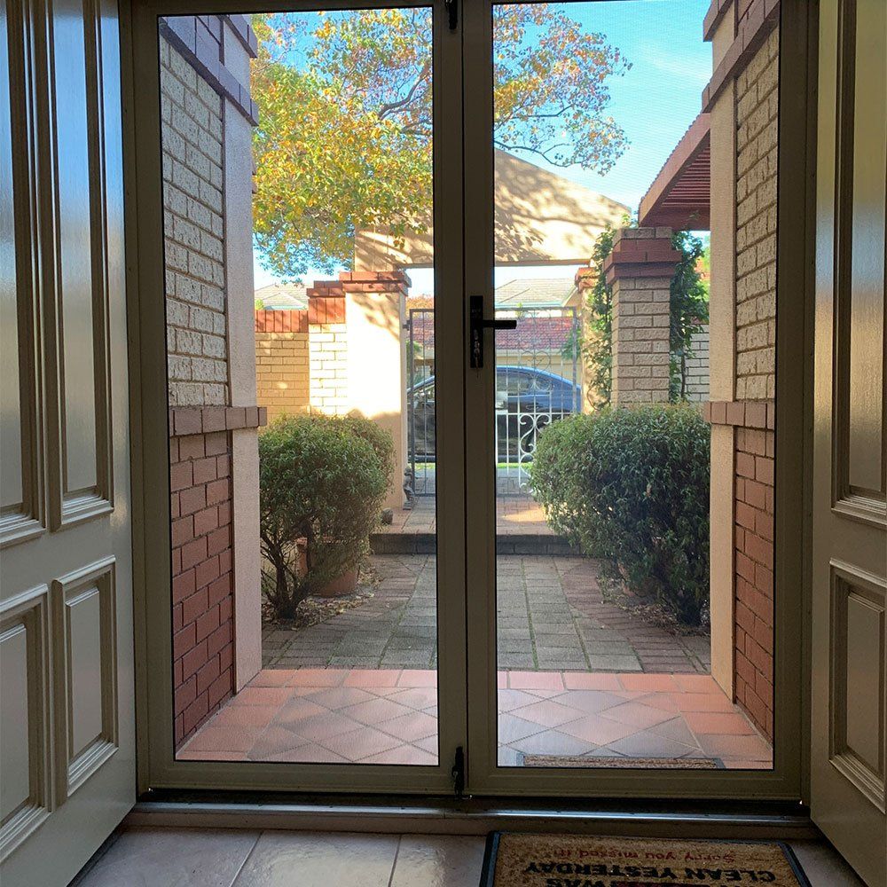 Security Glass Door — Canning Vale, WA — Homestead Industries