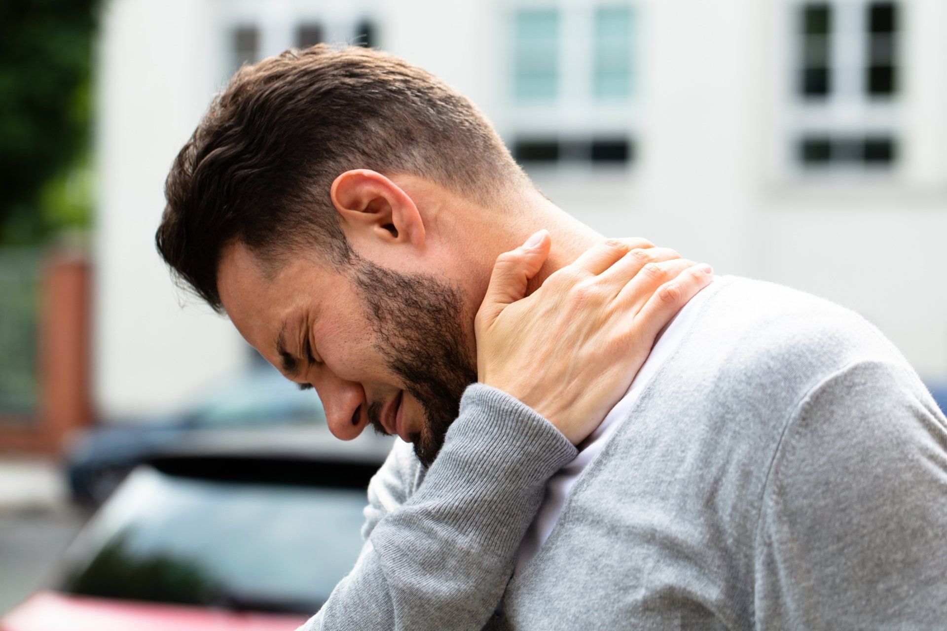 Man Suffering Neck Pain | Coastal Neurology, Inc. | Daytona Beach