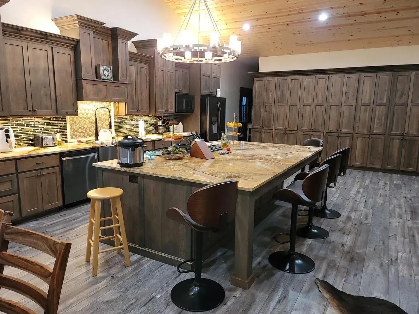 High-end custom cabinets handcrafted by Prairie Winds Woodworking in Kansas City, KS