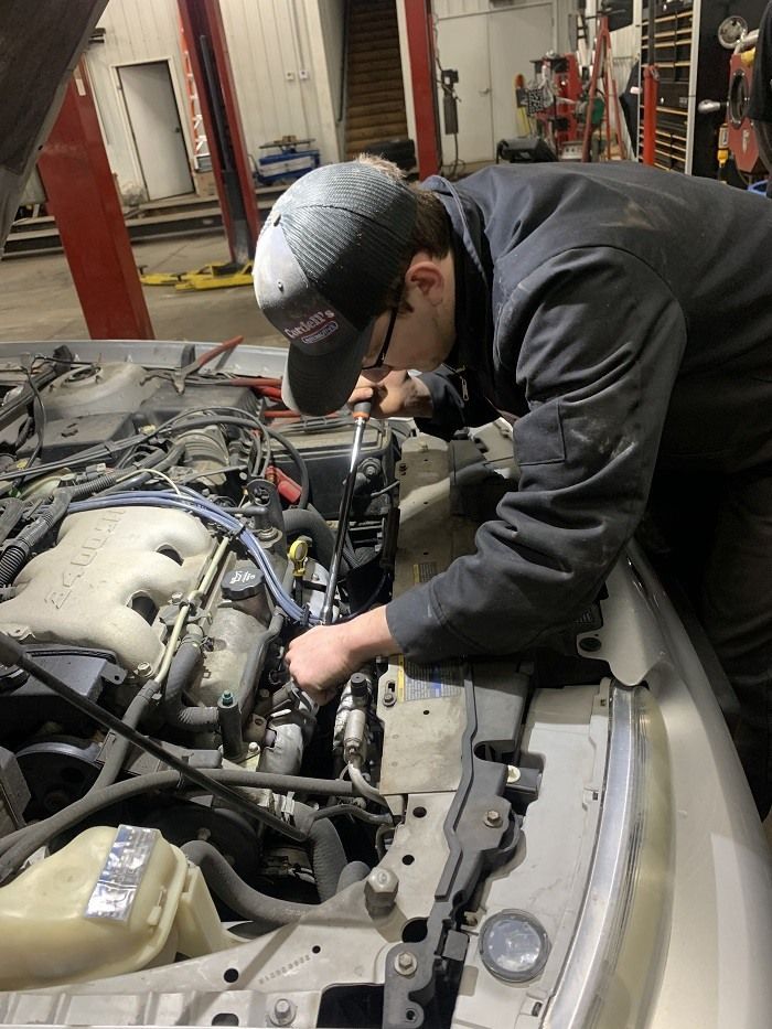Technician Working on Vehicle at  Cordell's Automotive Service & Tire