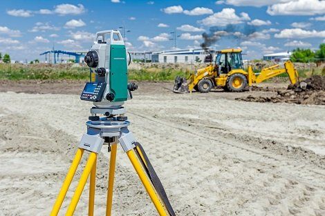 Land Surveying Services — Device Working With Total Station in Denison, TX
