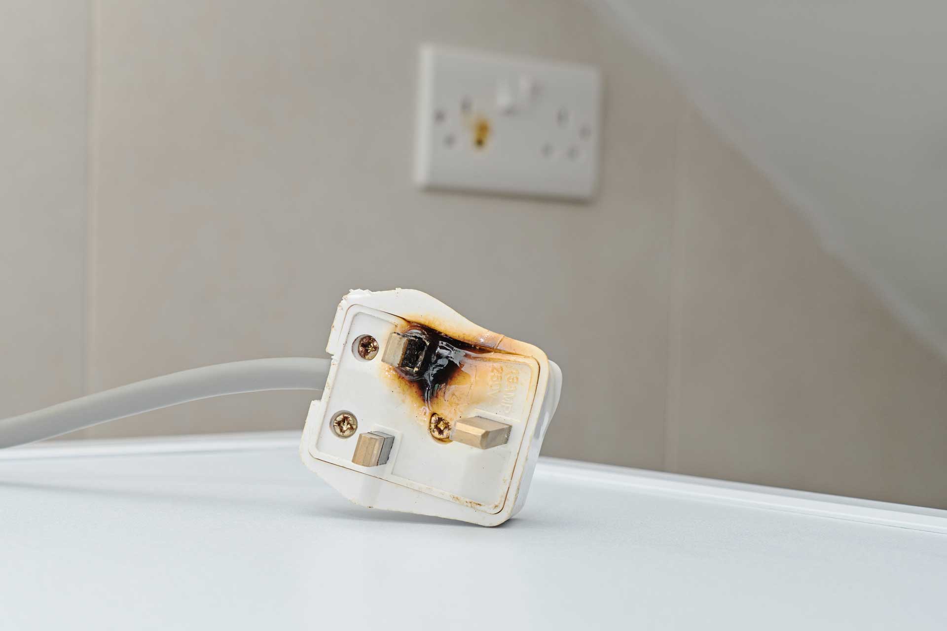 Burned ac power plugs and sockets — Los Angeles — LA Electrical Service