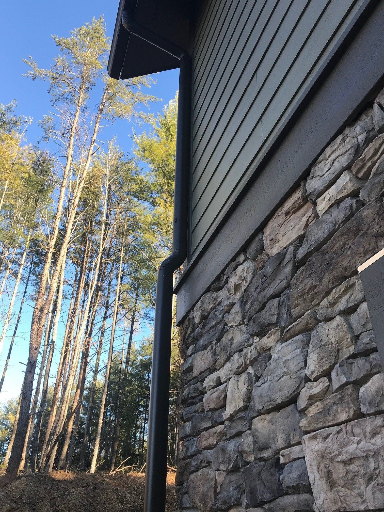 Siding with Black Gutter — Connely Springs, NC — E A Metsger Builder