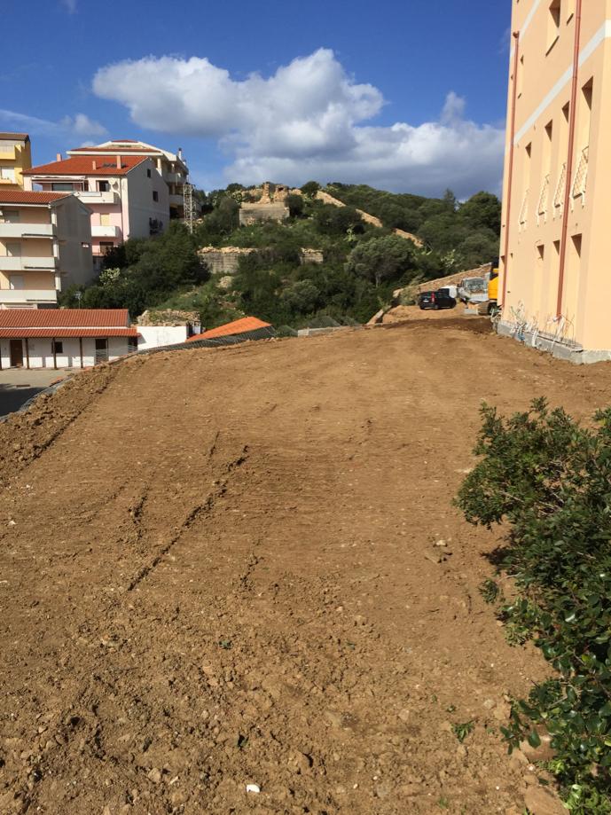 Preparazione muro in terra armata