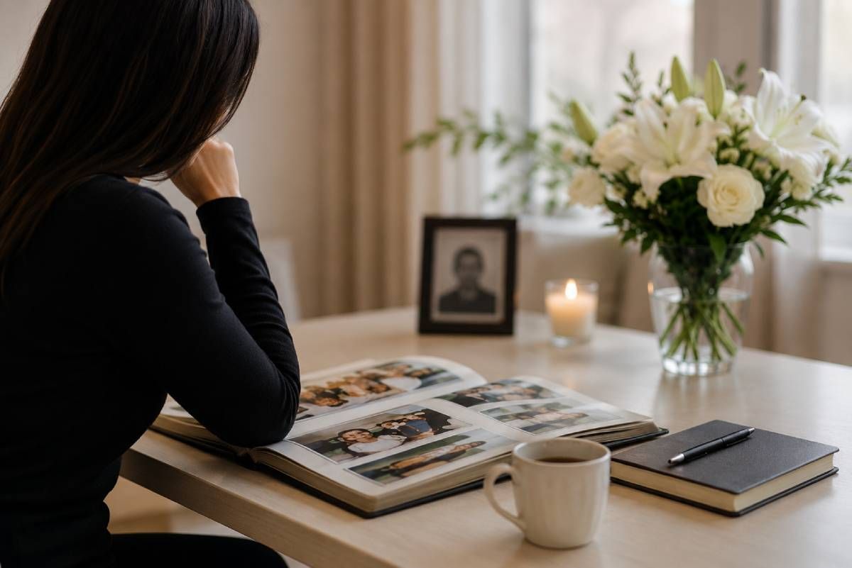 Family reflecting on cherished memories during funeral planning Chula Vista