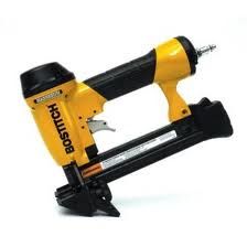 Yellow and black Bostitch pneumatic stapler tool.