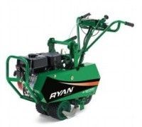 Green Ryan lawn aerator machine.