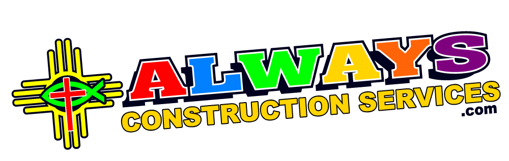 A colorful logo for always construction services