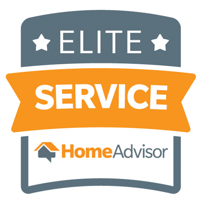 A logo for an elite service home advisor