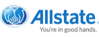 Allstate logo: a blue oval with hands inside, the word Allstate in blue, and the slogan 