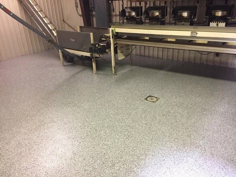 Commercial floor concrete coating