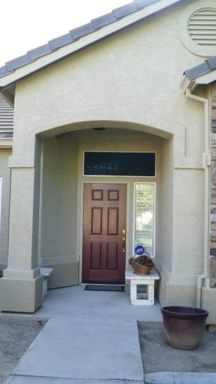 Entry door paint refinishing