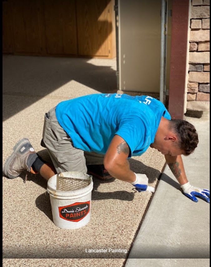 Floor coating installer