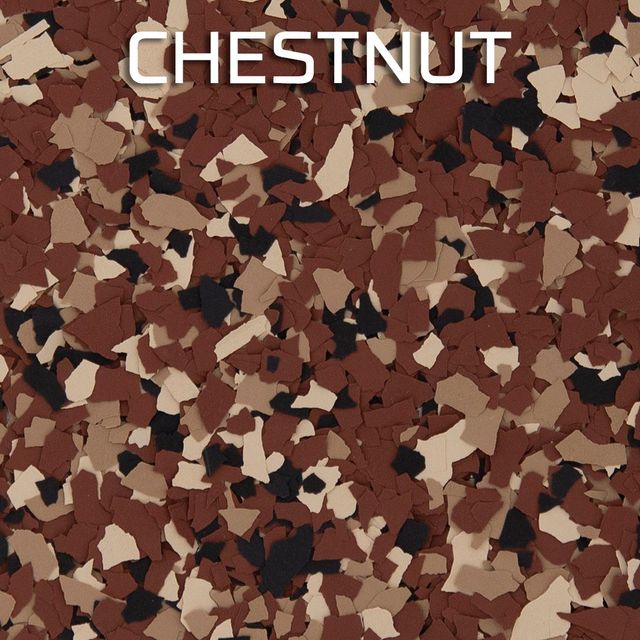A close up of a camouflage pattern that says chestnut