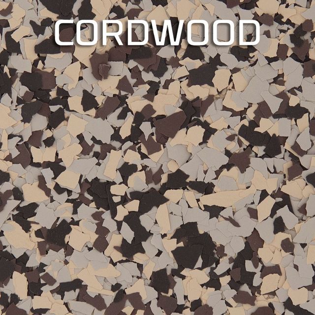 A close up of a camouflage pattern that says cordwood
