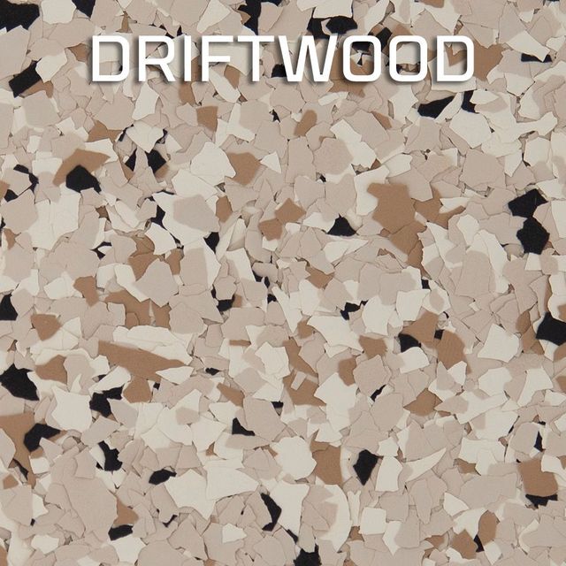 A close up of a camouflage pattern that says driftwood