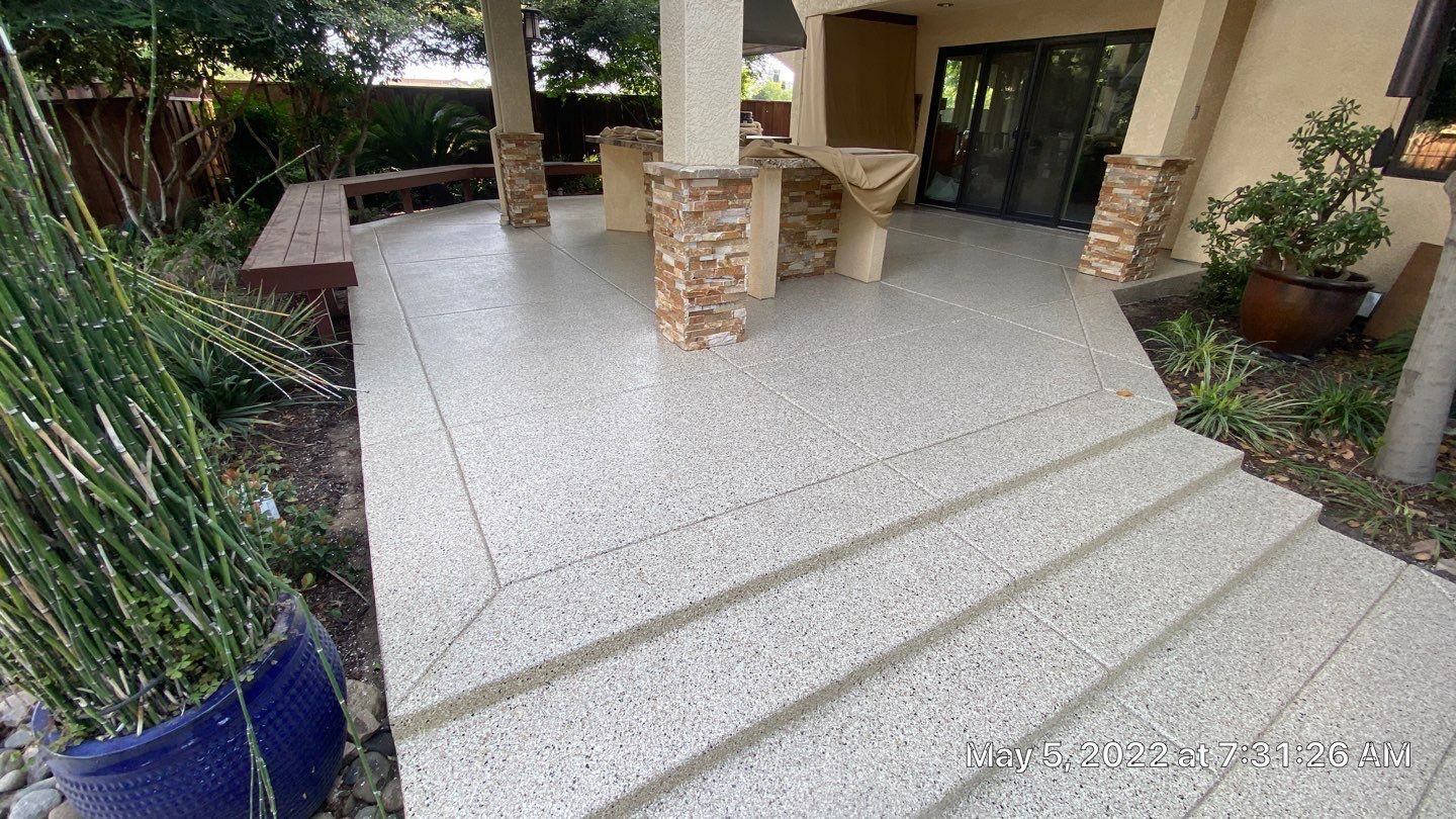 After Patio Concrete Coating