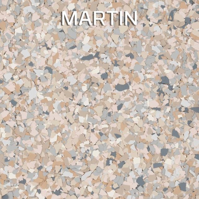 A close up of a floor with the name martin written on it