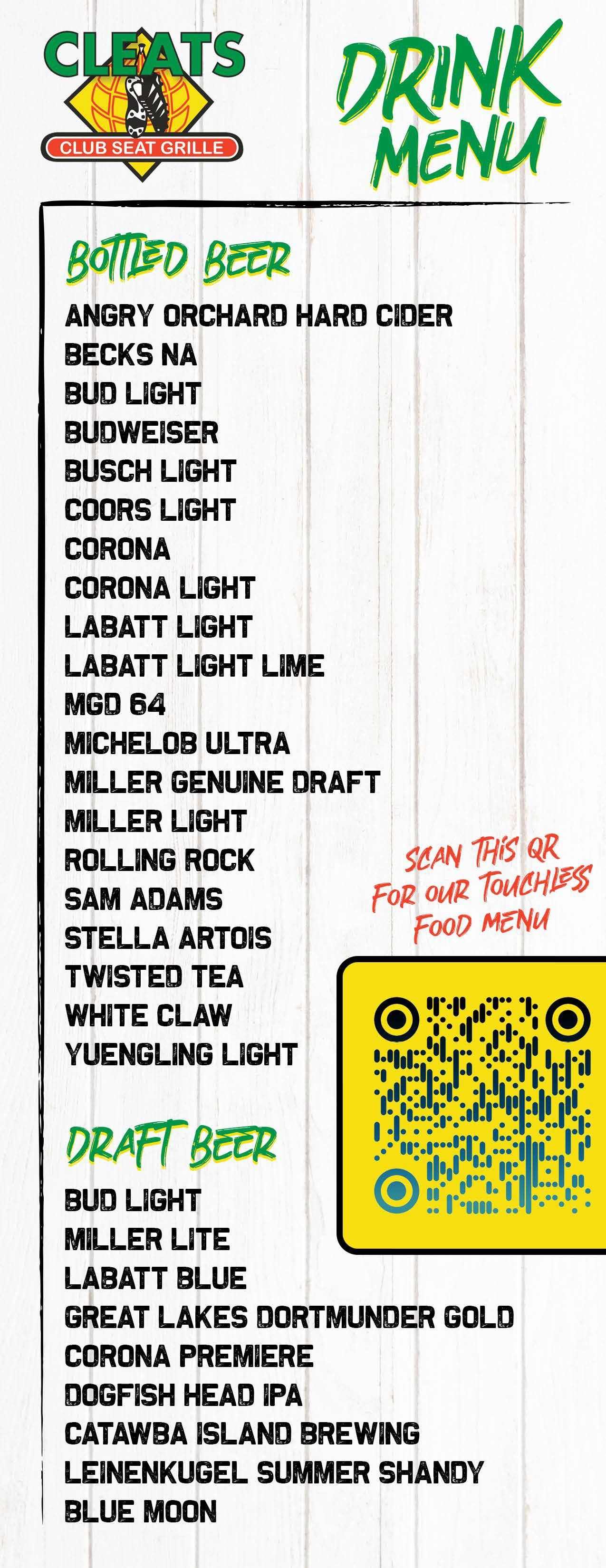 Cleats Menu Best Wings Marblehead Ohio Best Burgers