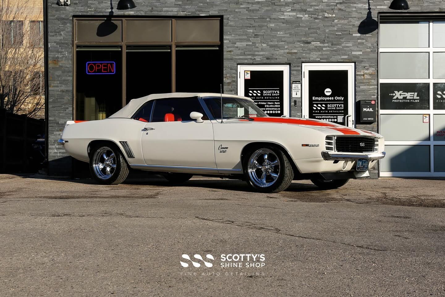 1969 Chevrolet Camaro SS Convertible Paint Correction and Xpel Fusion Premium Ceramic Coating London, Ont