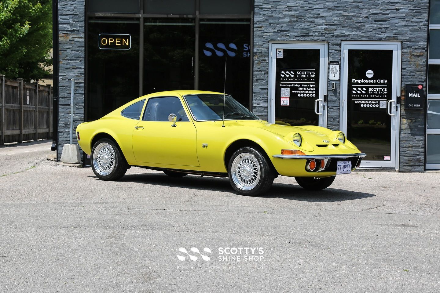 1970 Opel GT Paint Correction , Modesta BC-X Ceramic Coating side view London, Canada