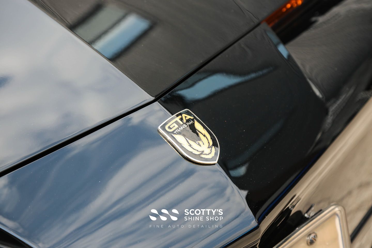 1988 Pontiac Firebird Trans AM GTA Premium LLumar Ceramic Window Film hood close up London, ON