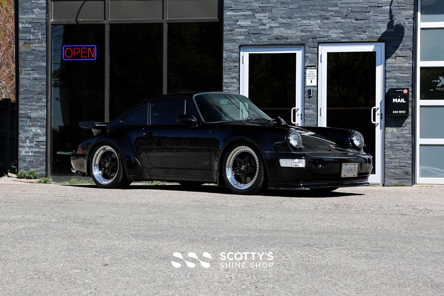 1992 Porsche 911 Turbo Custom Xpel Ultimate Plus Paint Protection Installation side view London, Canada