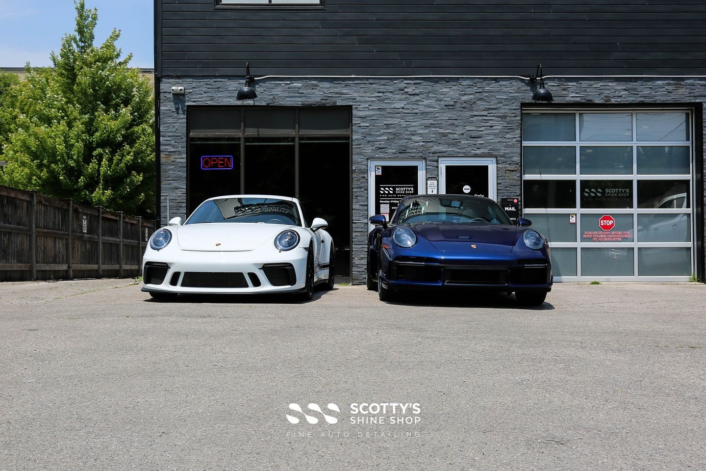 2 Porsche are better than 1! Both of these beautiful Germans received coverage in our premium Suntek