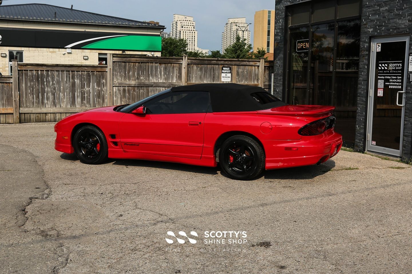 2000 Pontiac Firebird Convertible Paint Correction side view, London, ON, Canada