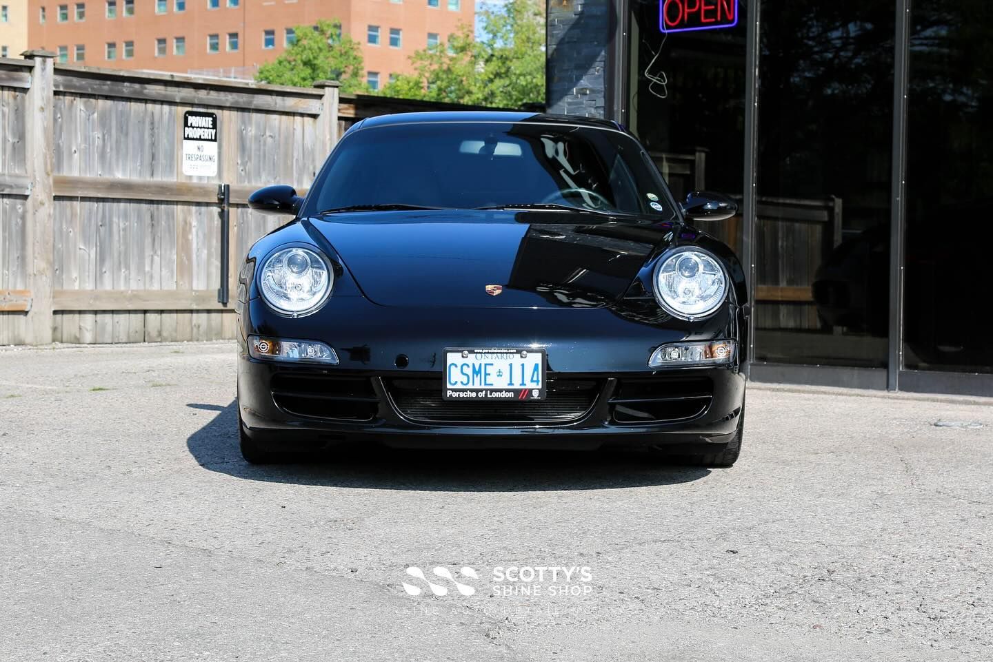 2006 Porsche 911 Light Paint Correction front end view London, Ontario