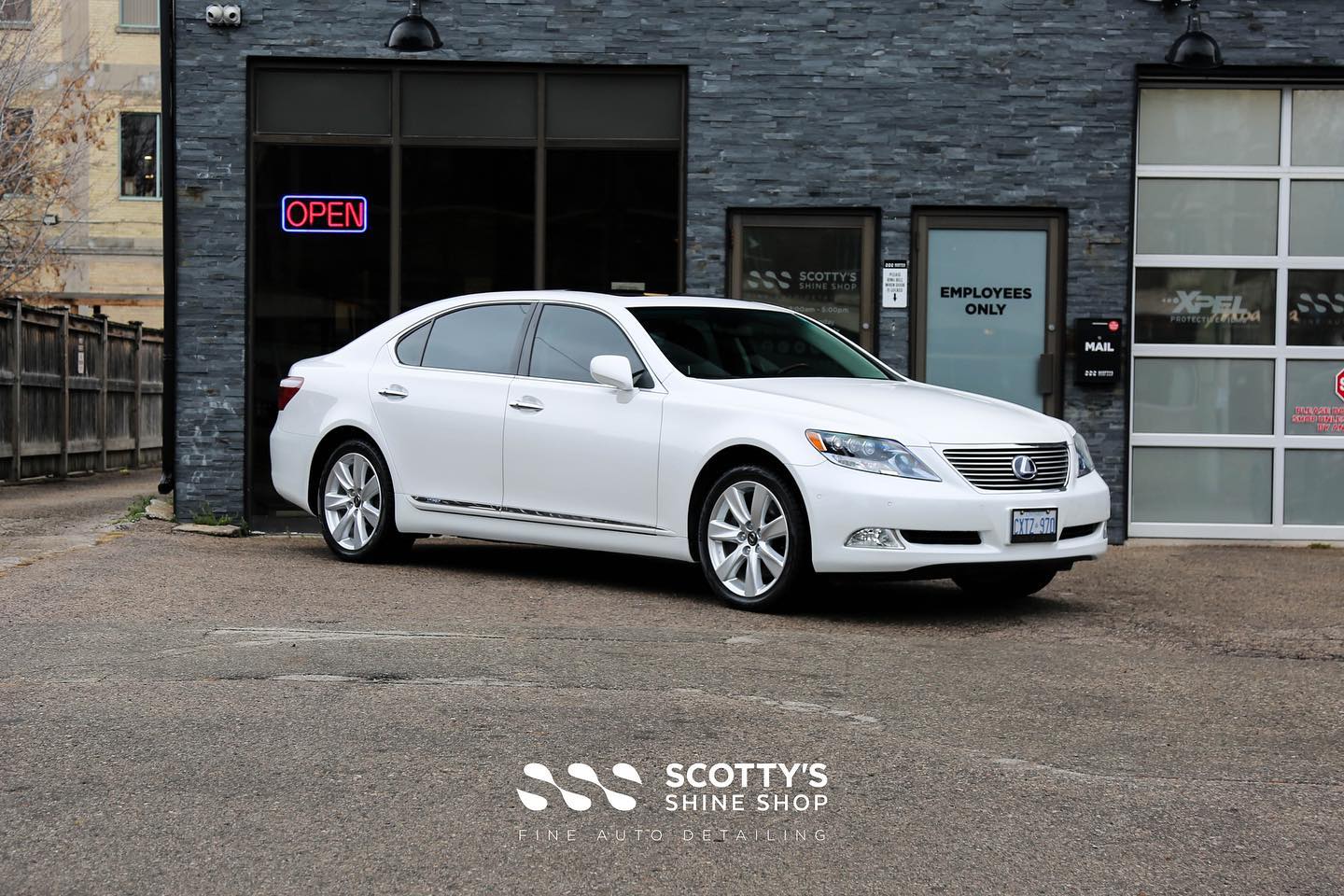 2009 Lexus LS600HL Full Detail, Headlight Protection with Xpel PPF, and Xpel Prime XR Window Tint London, Ontario