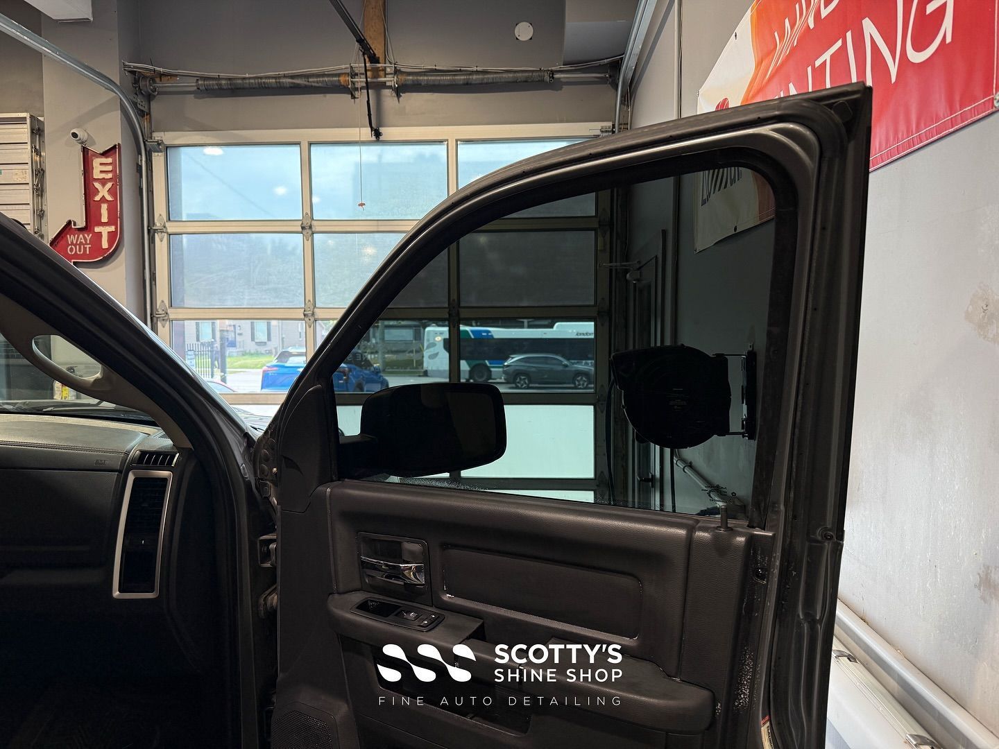 From Purple to Perfect ?
This 2010 Dodge Ram came to us with old, low-quality window tint that had