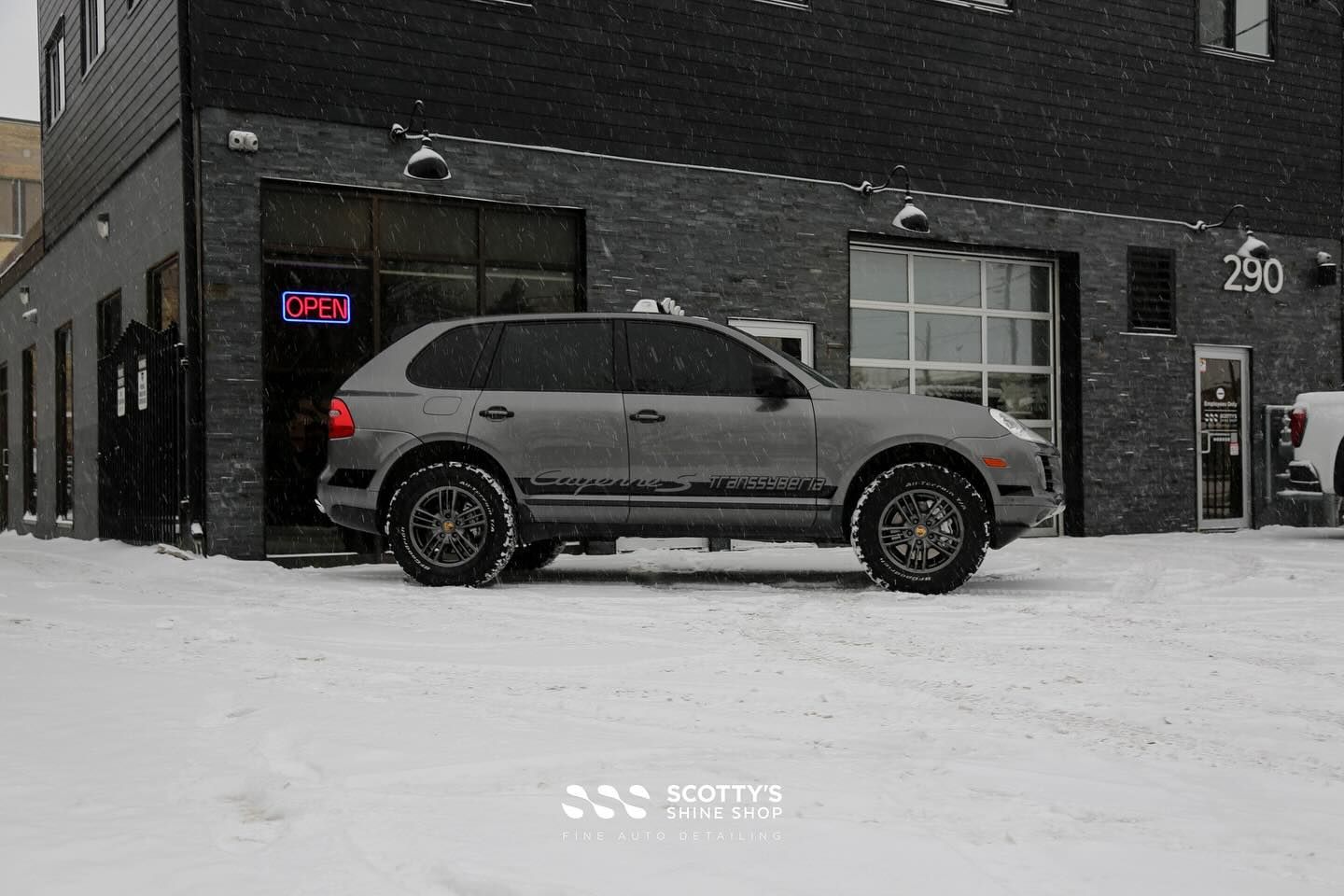 2010 Porsche Cayenne S Transsyberia New Emblems and Decals, Headlight Protection Film side view London, Ontario