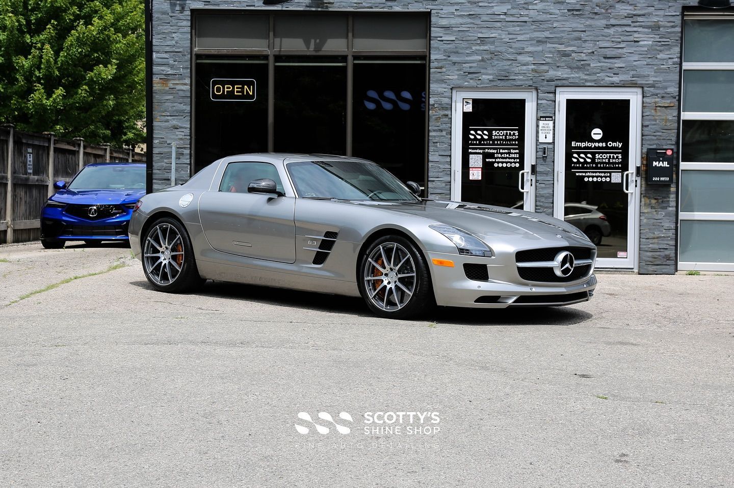 2011 Mercedes-Benz SLS AMG Premium SunTek Ultra Paint Protection Film side view London, Ontario