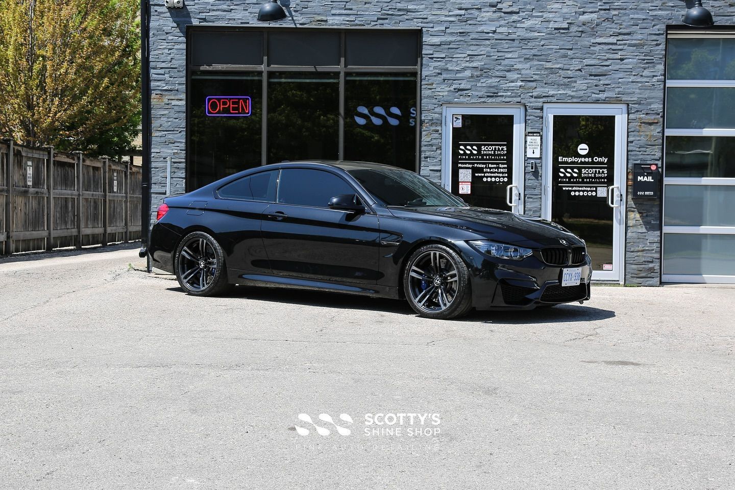 2015 BMW M4 Overspray Removal, Paint Correction, Modesta BC-04 Coating London, ON Canada
