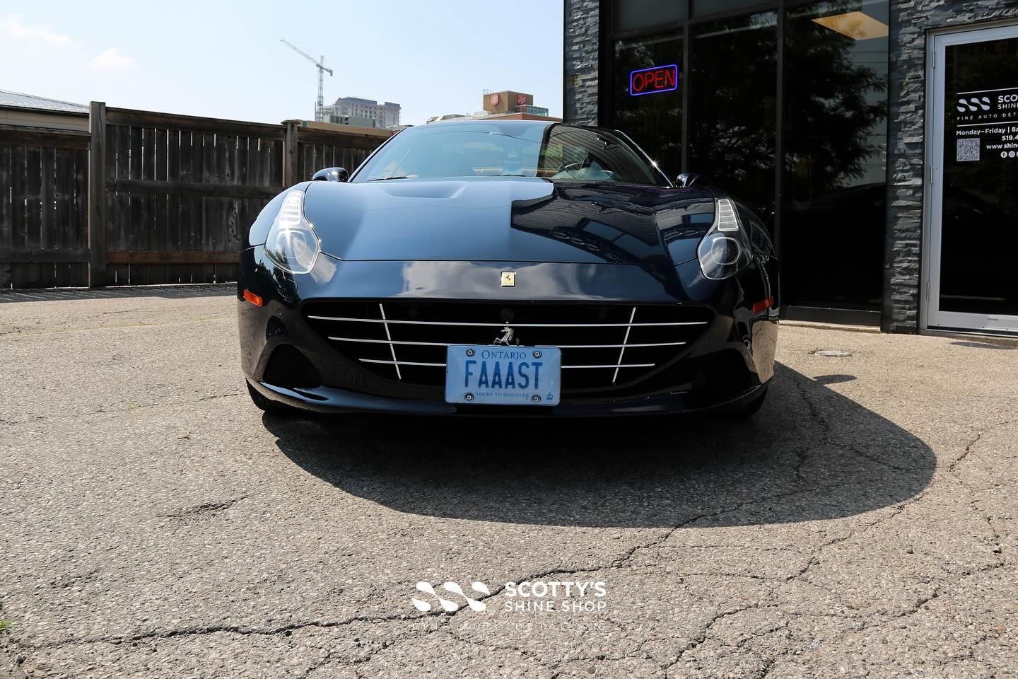 2015 Ferrari California T Xpel Ultimate Plus Paint Protection Film and Ceramic Coating front end view London, Canada