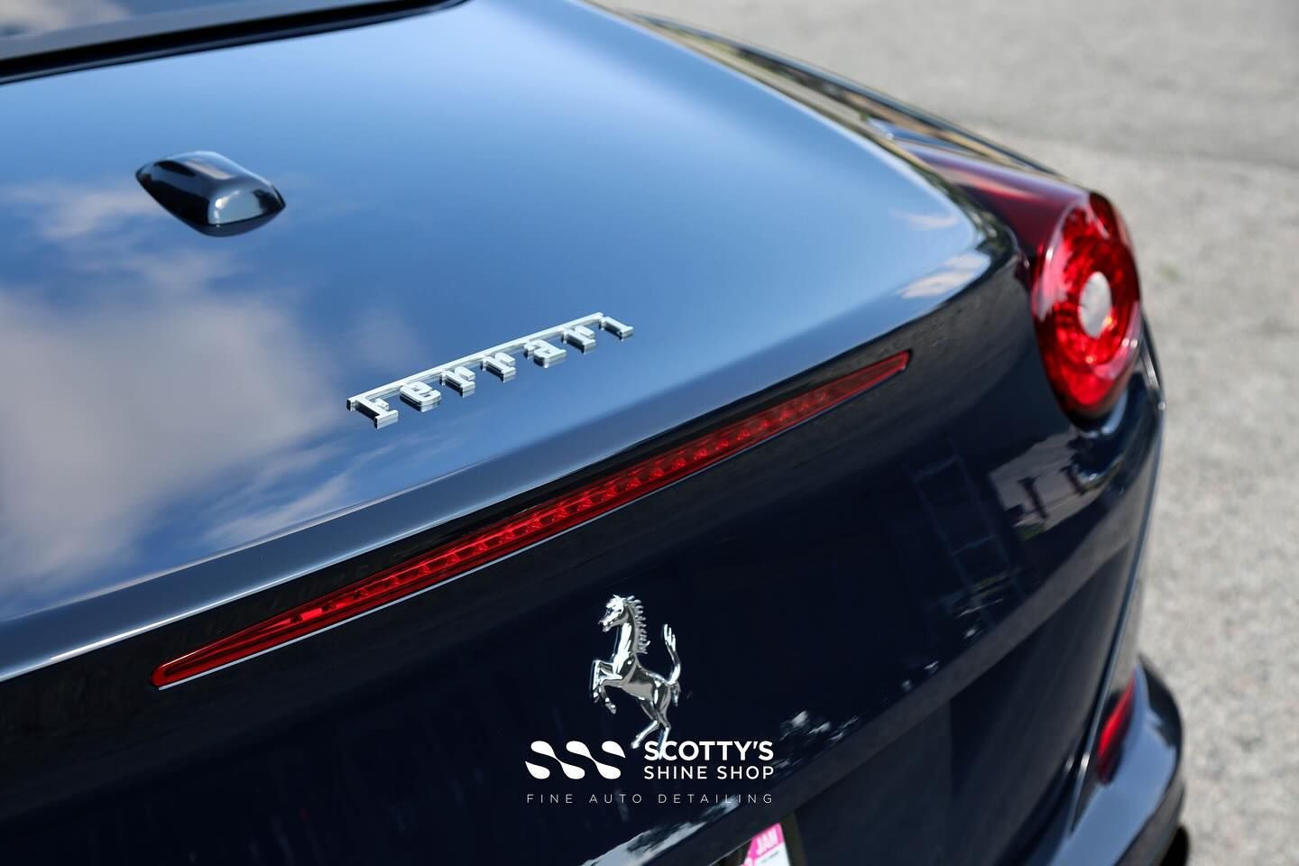 2015 Ferrari California T Xpel Ultimate Plus Paint Protection Film and Ceramic Coating rerar emblem London, ON