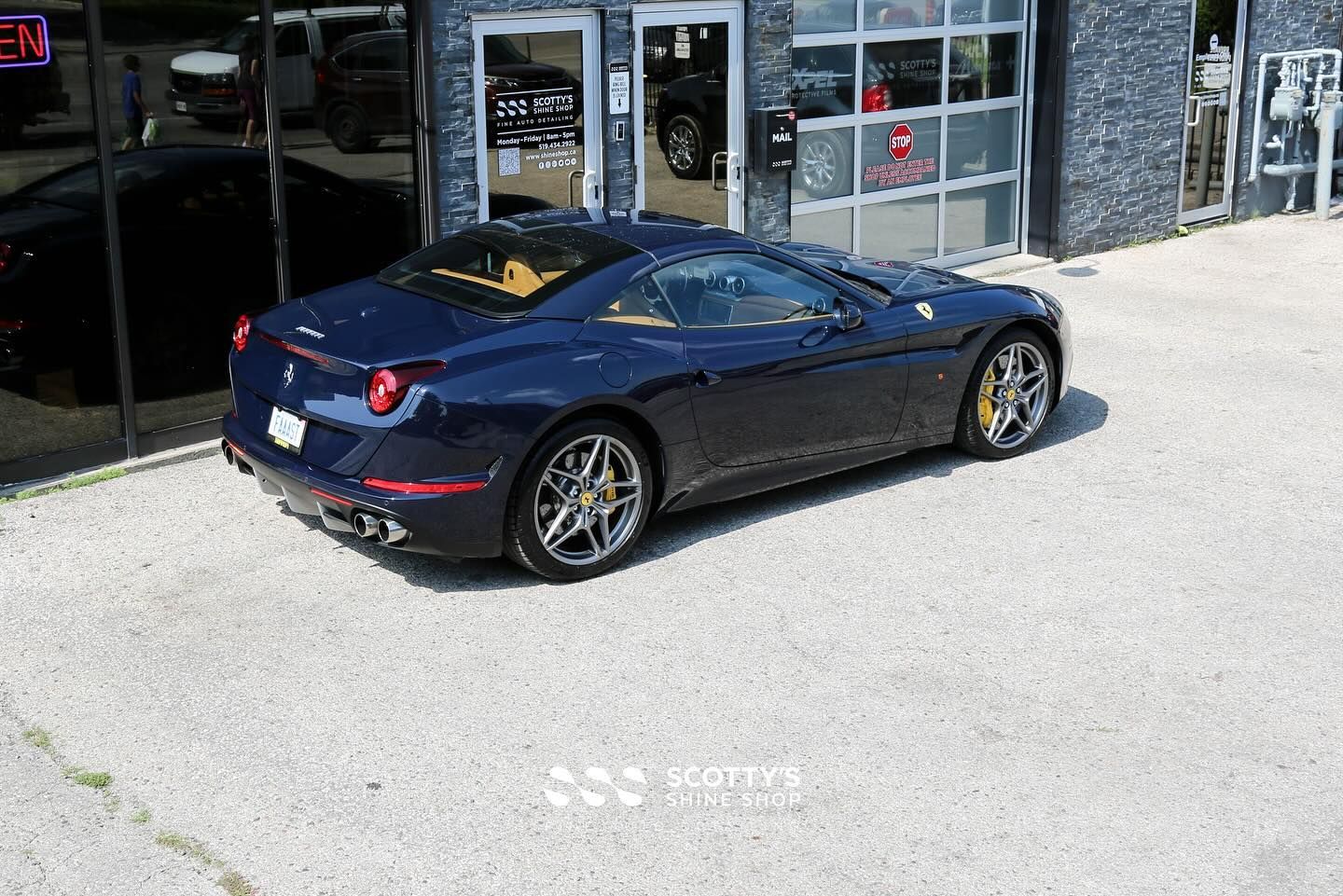 2015 Ferrari California T Xpel Ultimate Plus Paint Protection Film and Ceramic Coating side view London, ON