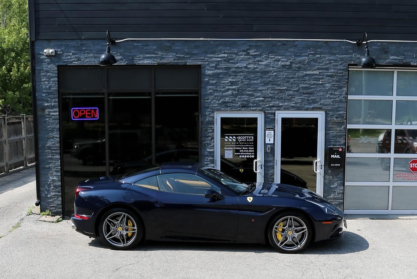 2015 Ferrari California T Xpel Ultimate Plus Paint Protection Film and Ceramic Coating side view London, ON