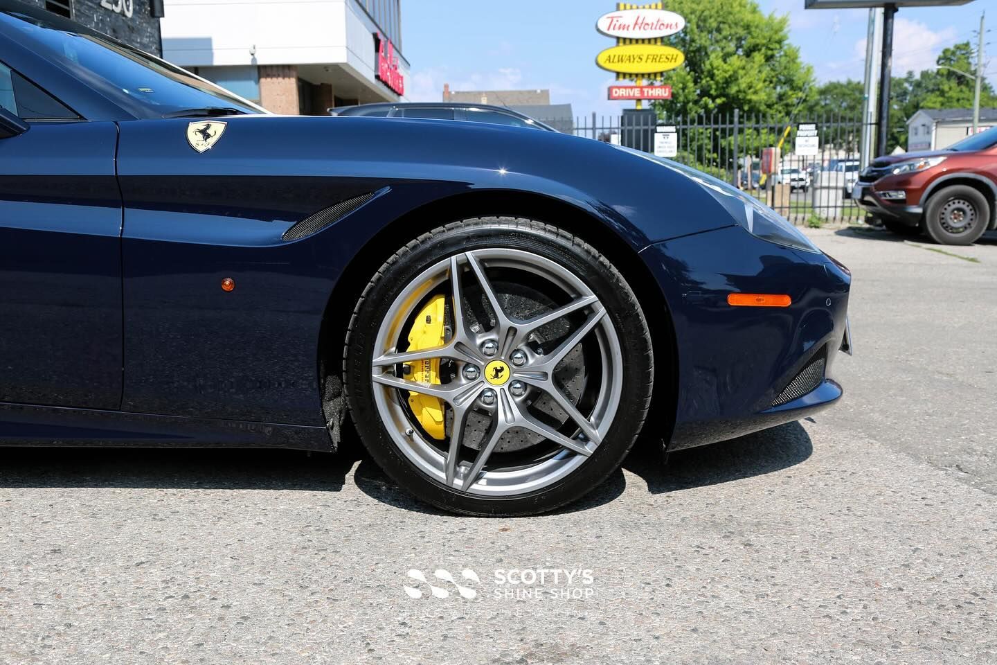2015 Ferrari California T Xpel Ultimate Plus Paint Protection Film and Ceramic Coating wheel close up London, ON