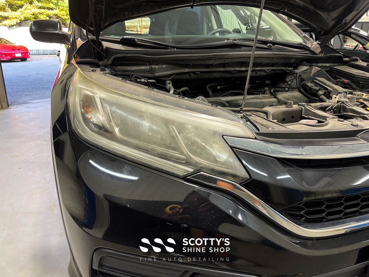 2015 Honda CRV Headlight Before