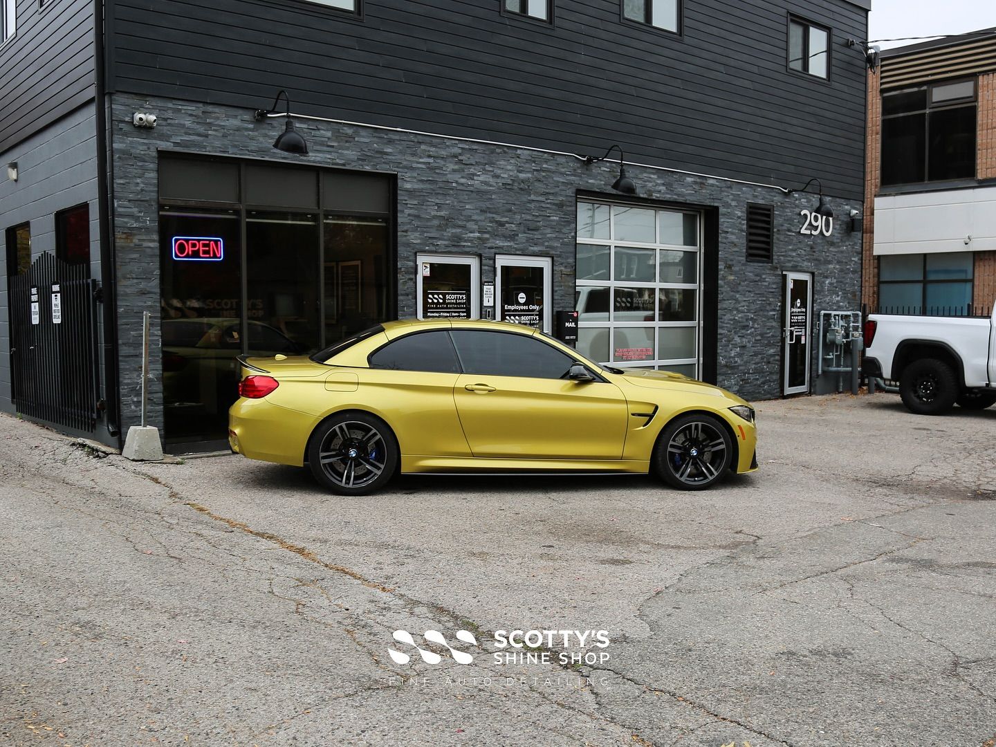 2016 BMW M4 Premium Suntek Ultra Paint Protection Film side view London, Ont Canada