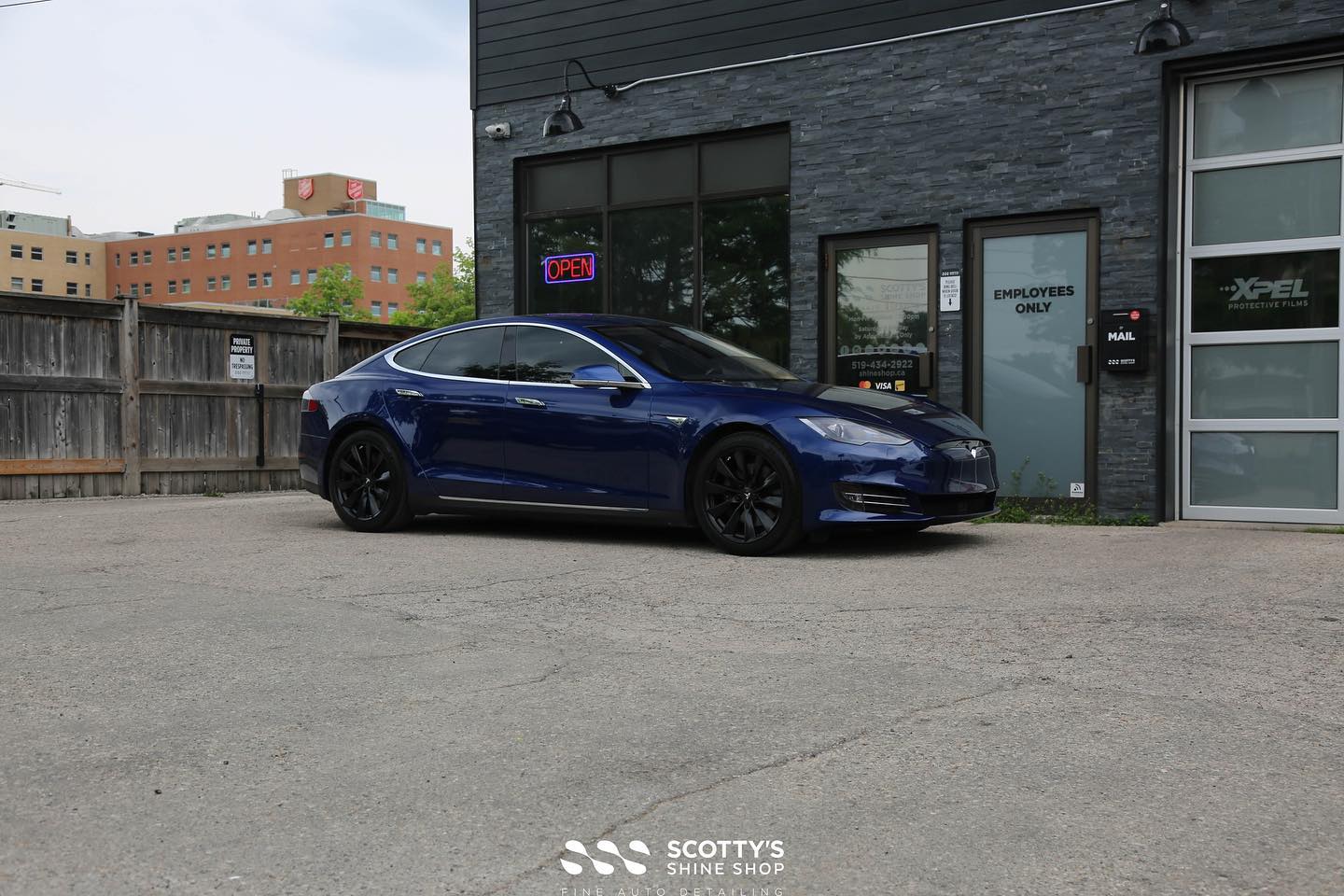 2016 Tesla Model S Xpel Fusion Paint Protection Film London Canada
